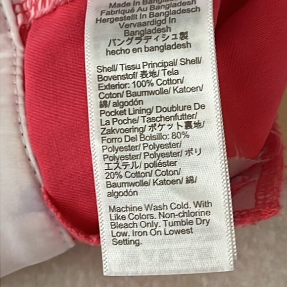 J. Crew Women's Classic‎ Chino Shorts Women's Size 0 Pink 3.5" Inseam - Picture 8 of 8